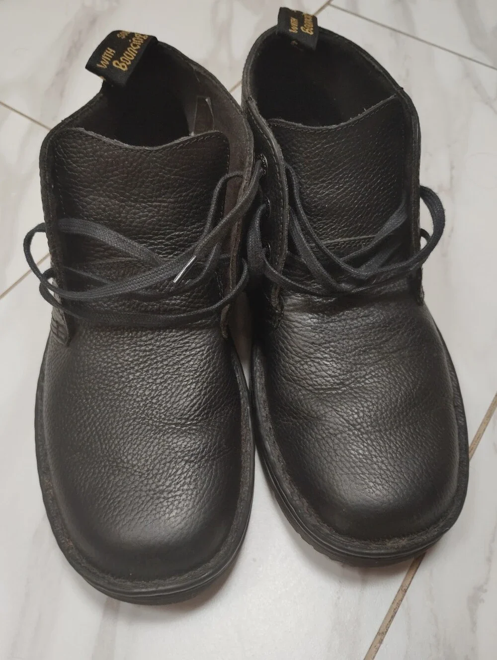 Dr Martens Sussex Black Pebbled Leather Chukka Boots Mens 11 Slip Resistant Sole